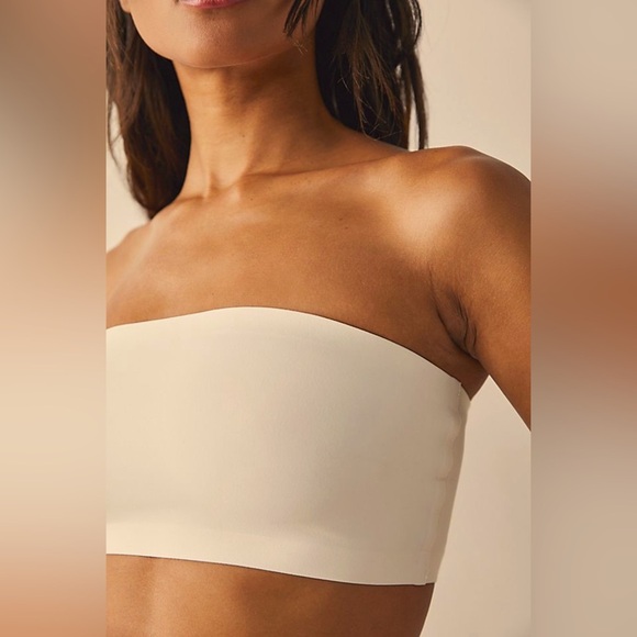 People Intimately Nina Bandeau Daybreak Neo Collection Cream Strapless Tube Top - Picture 4 of 8